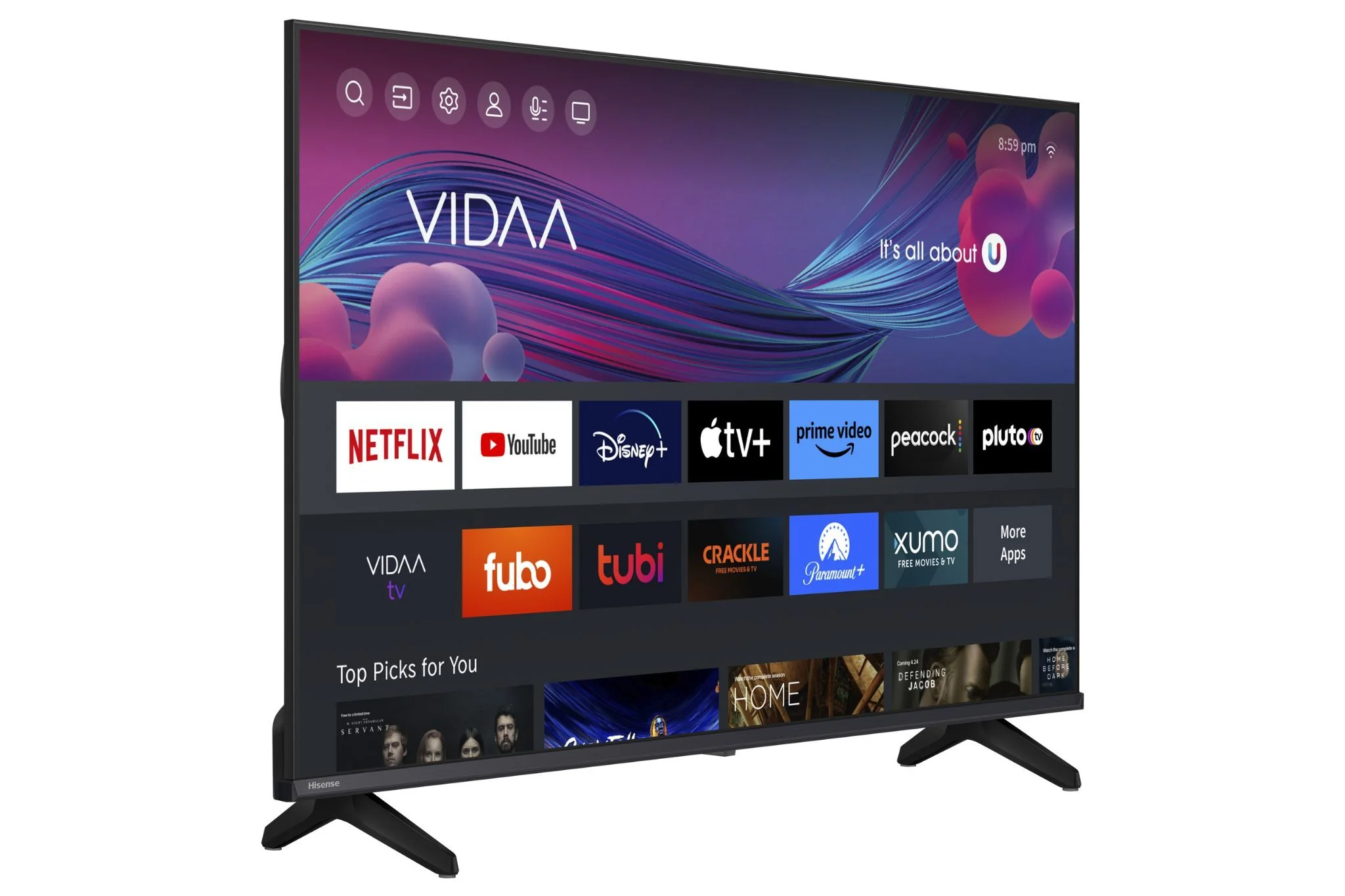 Hisense 32" HD Smart VIDAA MR120 LED TV - 32A4NV - Image 3