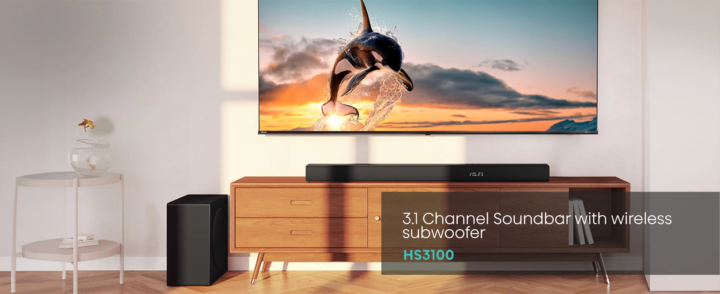 Hisense 480W 3.1 ch Soundbar with Wireless Subwoofer - HS3100 - Image 10