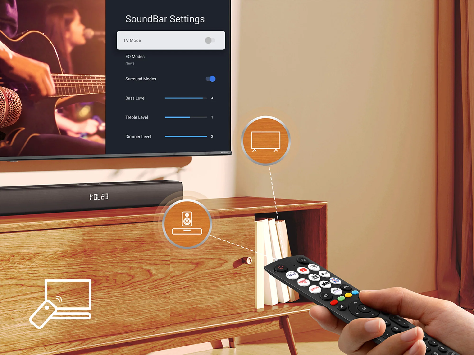 Hisense 480W 3.1 ch Soundbar with Wireless Subwoofer - HS3100 - Image 18
