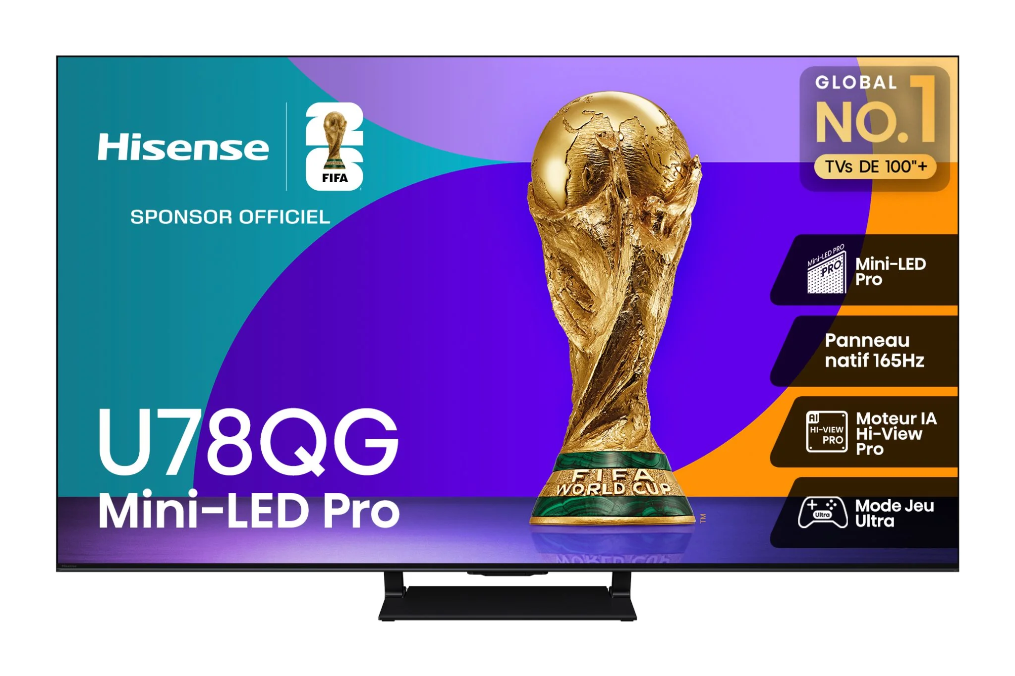 Hisense 75" 4K Smart Mini-LED Pro QLED 165Hz TV - 75U78QG - Image 3