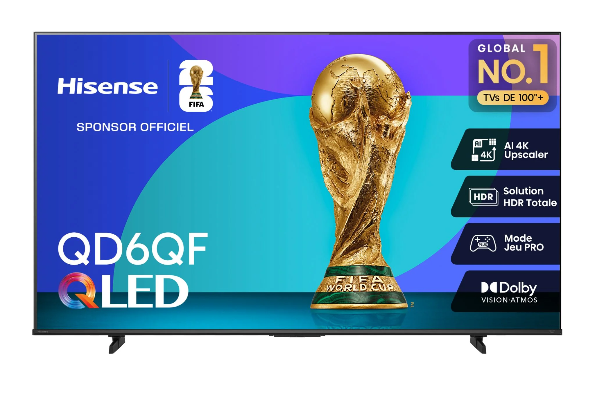 Hisense 55" 4K Smart QLED TV - 55QD6QF - Image 3