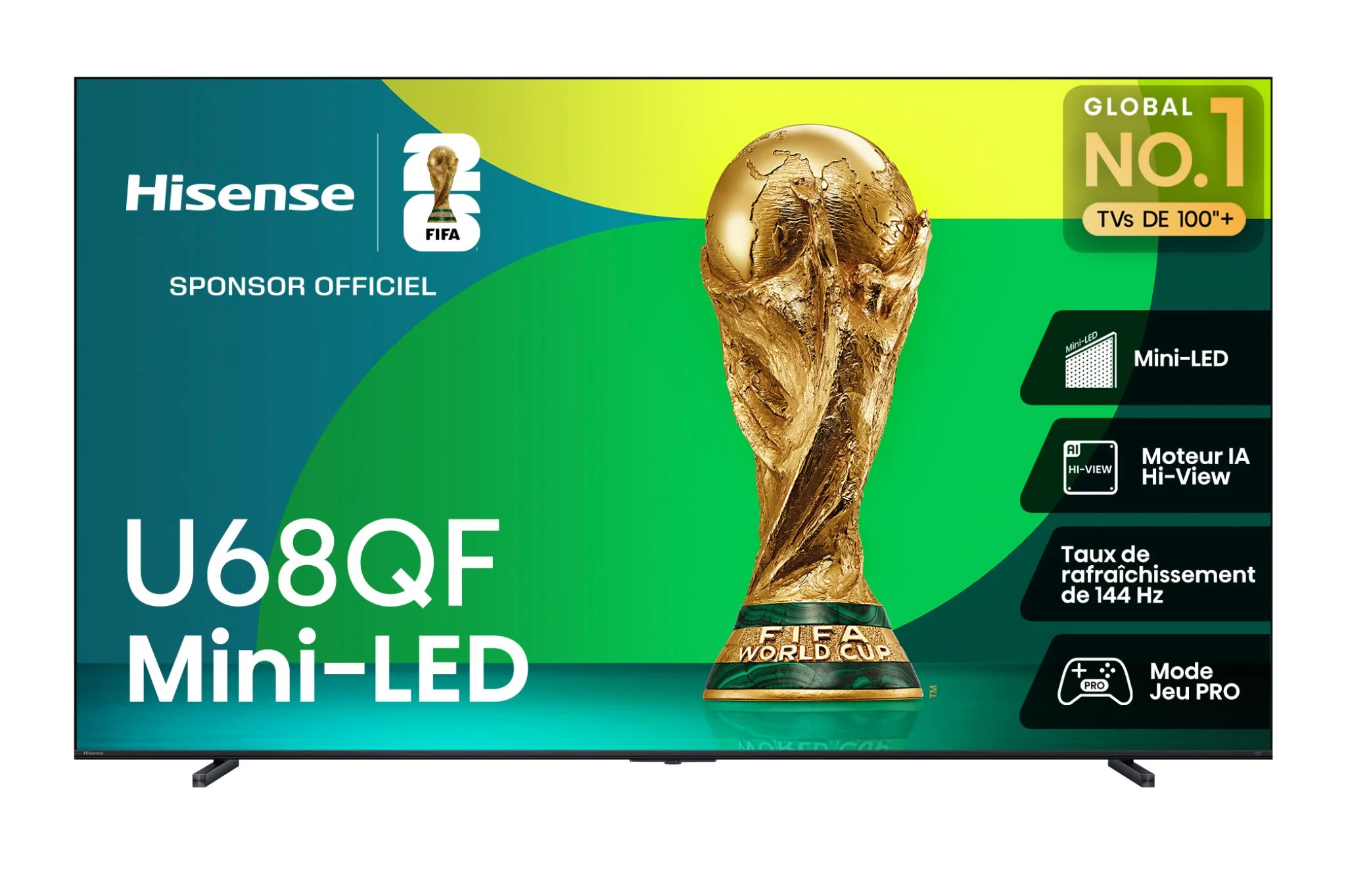 Hisense 75" 4K Smart Mini-LED QLED TV - 75U68QF - Image 3