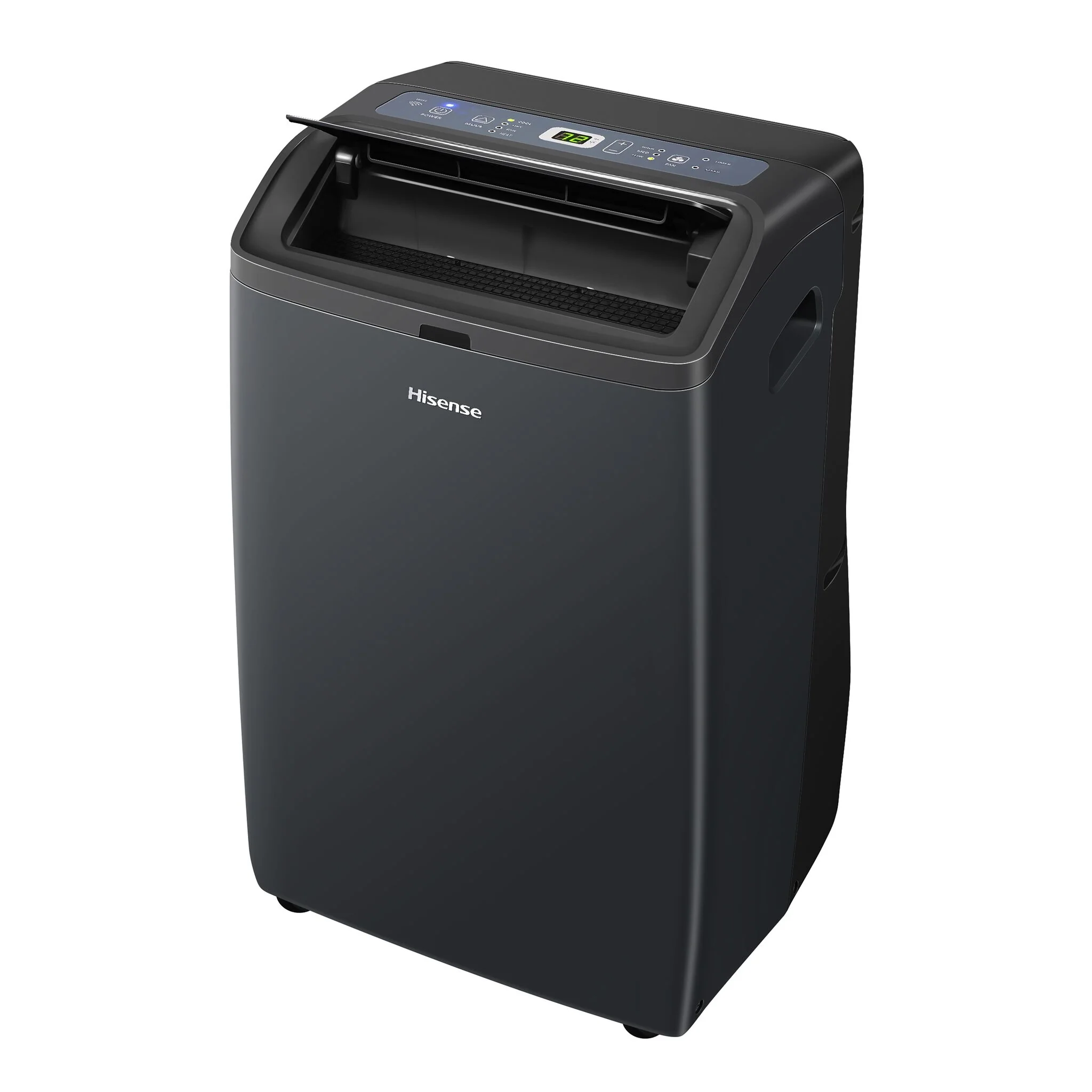 Hisense Black 10,000 BTU (SACC) Smart Dual Hose Portable Air Conditioner with Heat Pump - AP1022HW1GD - Image 4