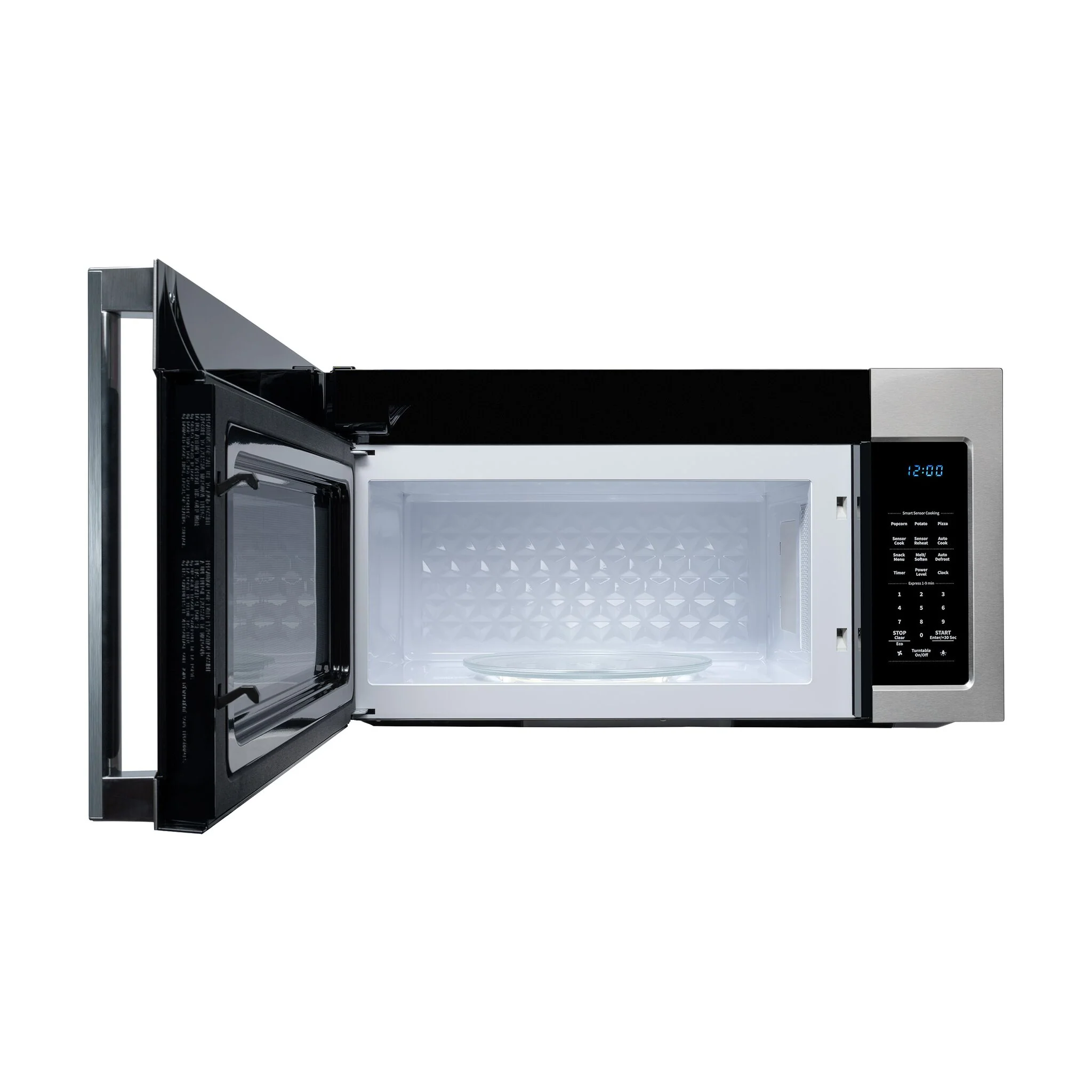 Hisense Fingerprint Resistant Stainless Steel Over-the-Range Microwave with Sensor Cooking (1.7 cu. ft) - HMVZ173SS - Image 3