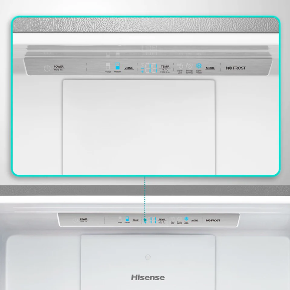 Hisense 31" 17 Cu. Ft. Fingerprint Resistant Titanium Counter-Depth Bottom-Freezer Refrigerator - RB17A2CSE - Image 12