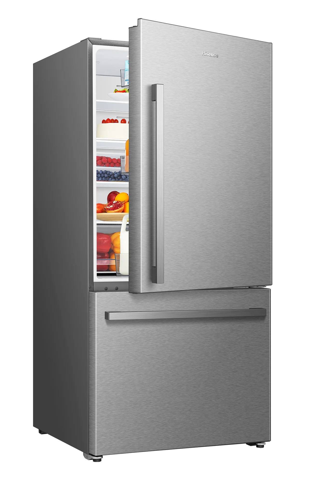 Hisense 31.5" 22.3 Cu. Ft. Stainless Steel Bottom-Freezer Refrigerator - RB22A2FSE - Image 4