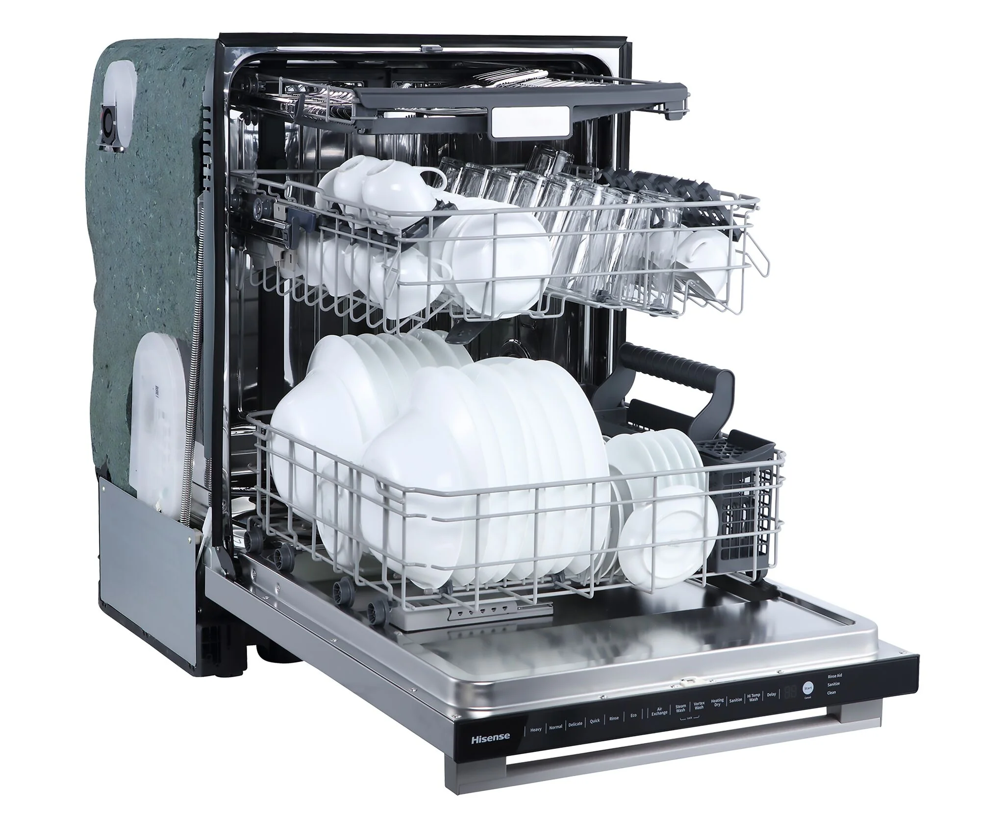 Hisense Stainless Steel Built-In Dishwasher with Third Rack - HDW63314SS - Image 5