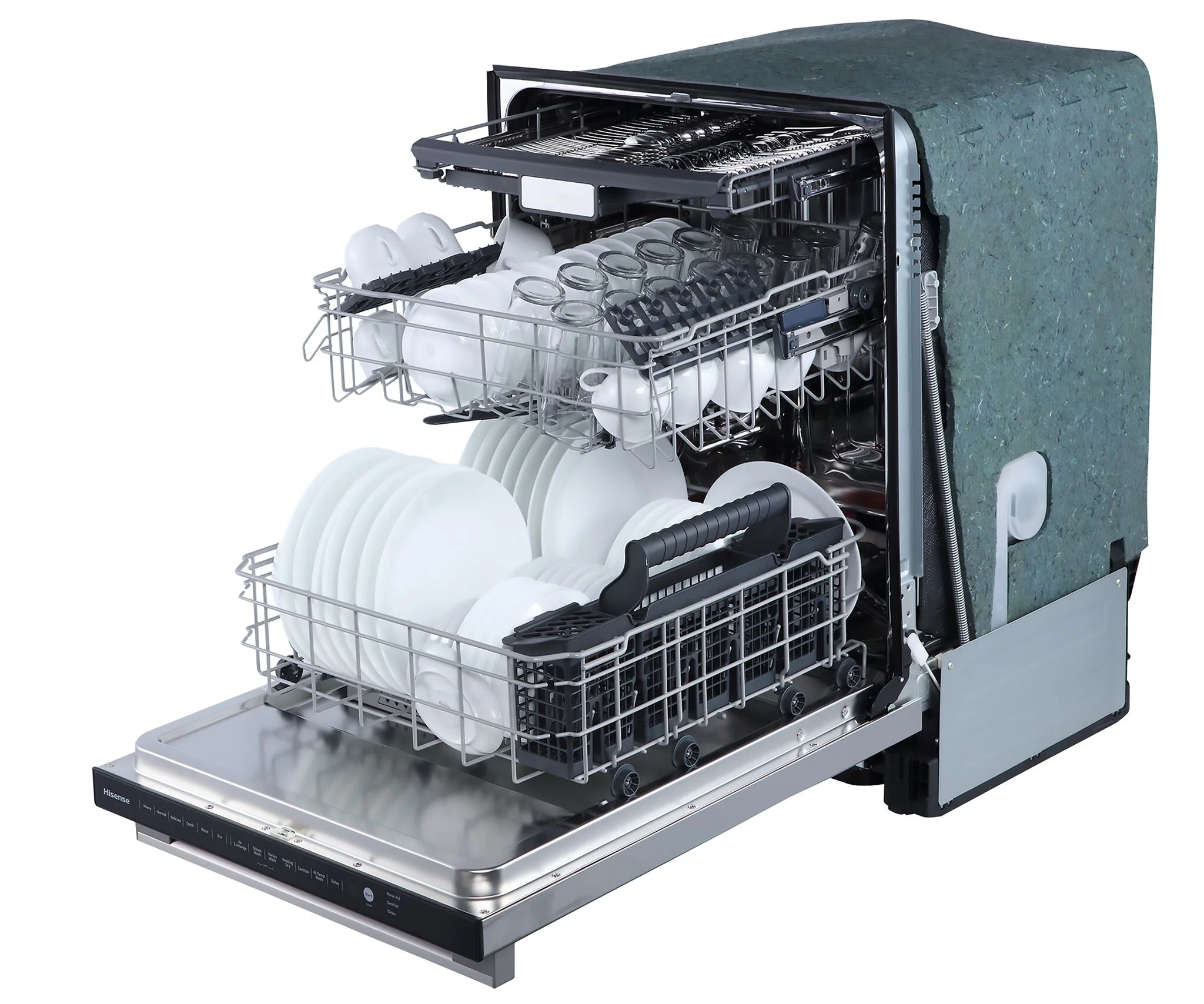 Hisense Stainless Steel Built-In Dishwasher with Third Rack - HDW63314SS - Image 6