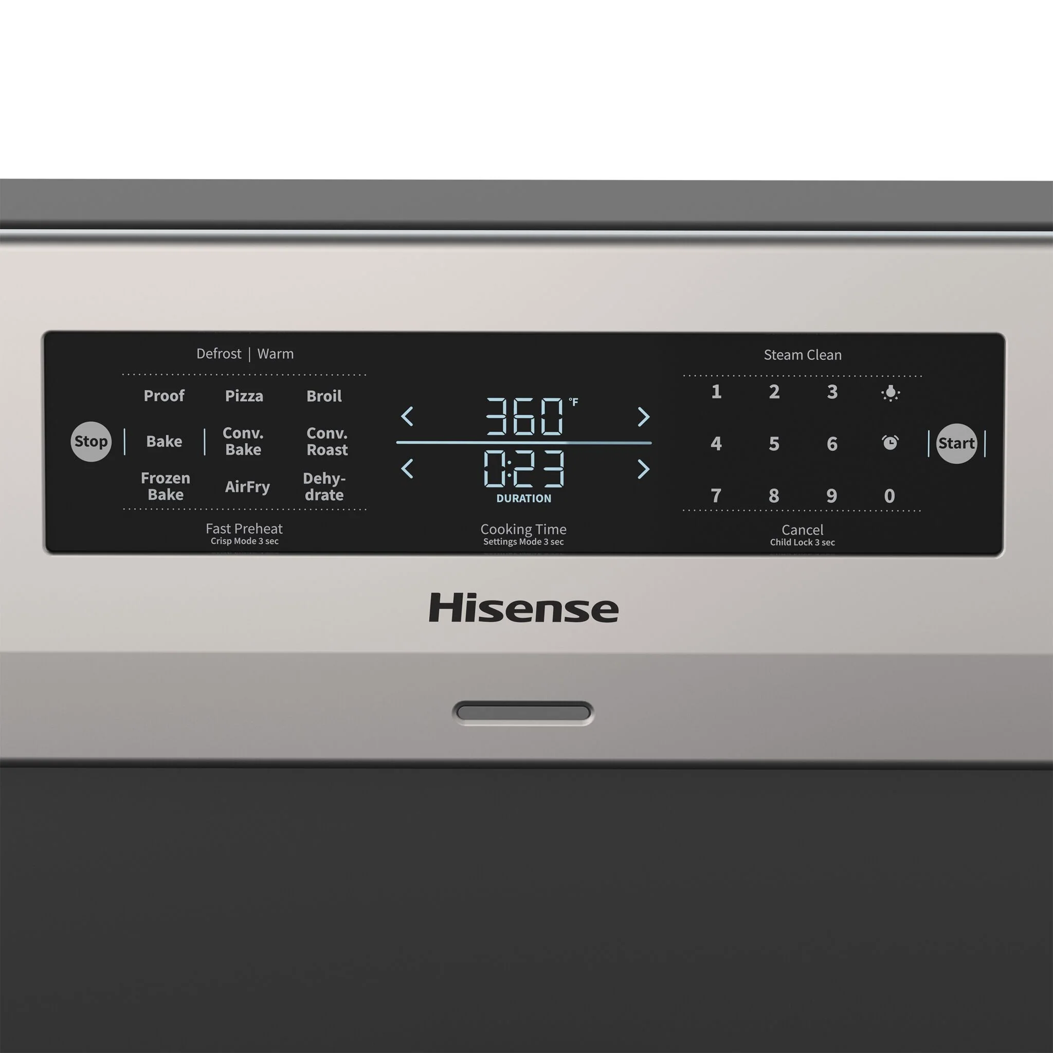 Hisense Stainless Steel Freestanding Electric True Convection Range with Air Fry (5.8 cu.ft) - HBE3502CAS - Image 4