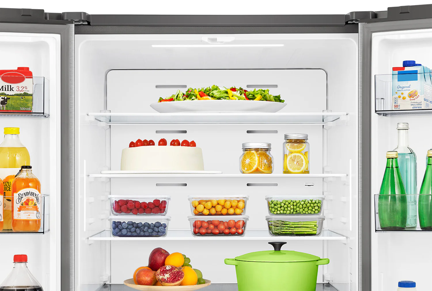 Hisense 31.5" 22.1 Cu. Ft. Stainless Steel French Door Refrigerator - RF22B3FSE - Image 6