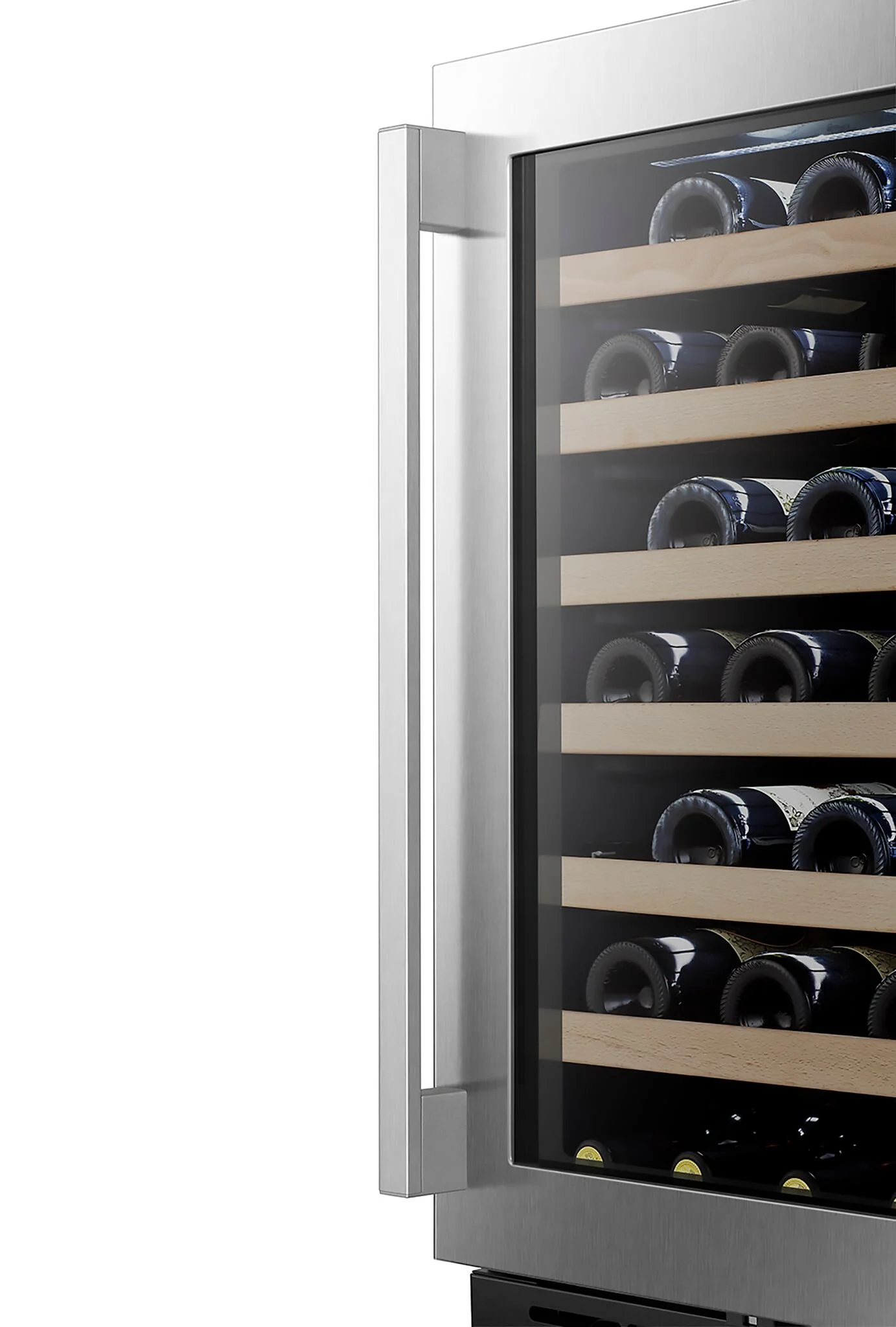 Hisense Stainless Steel Smart 54-Bottle Single Zone Wine Cooler (5.4 cu.ft) - HWS054N6SS - Image 7