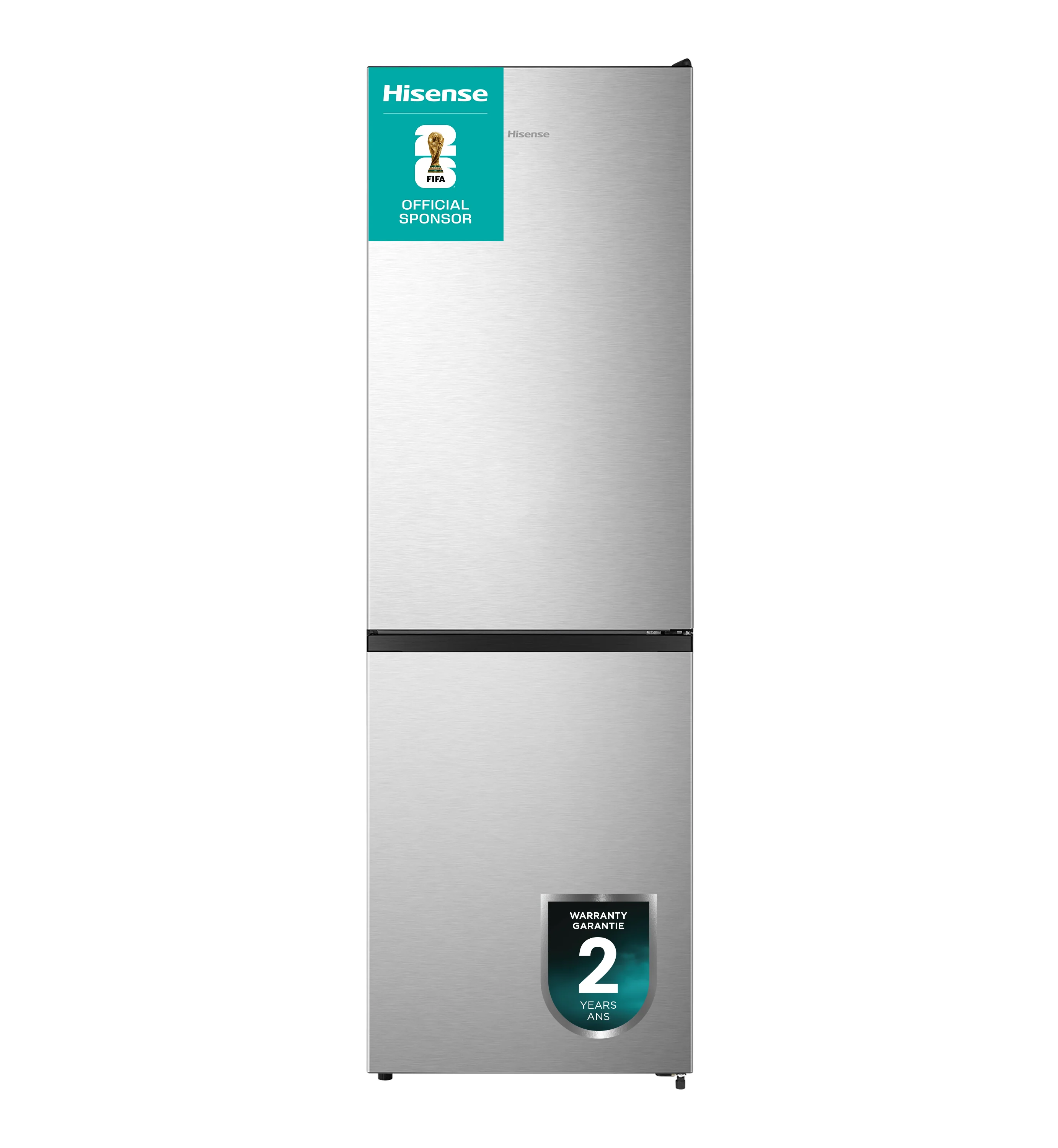 Hisense 23.5" 10.7 Cu. Ft. Titanium Bottom-Freezer Refrigerator - RB12A2CSE - Image 2