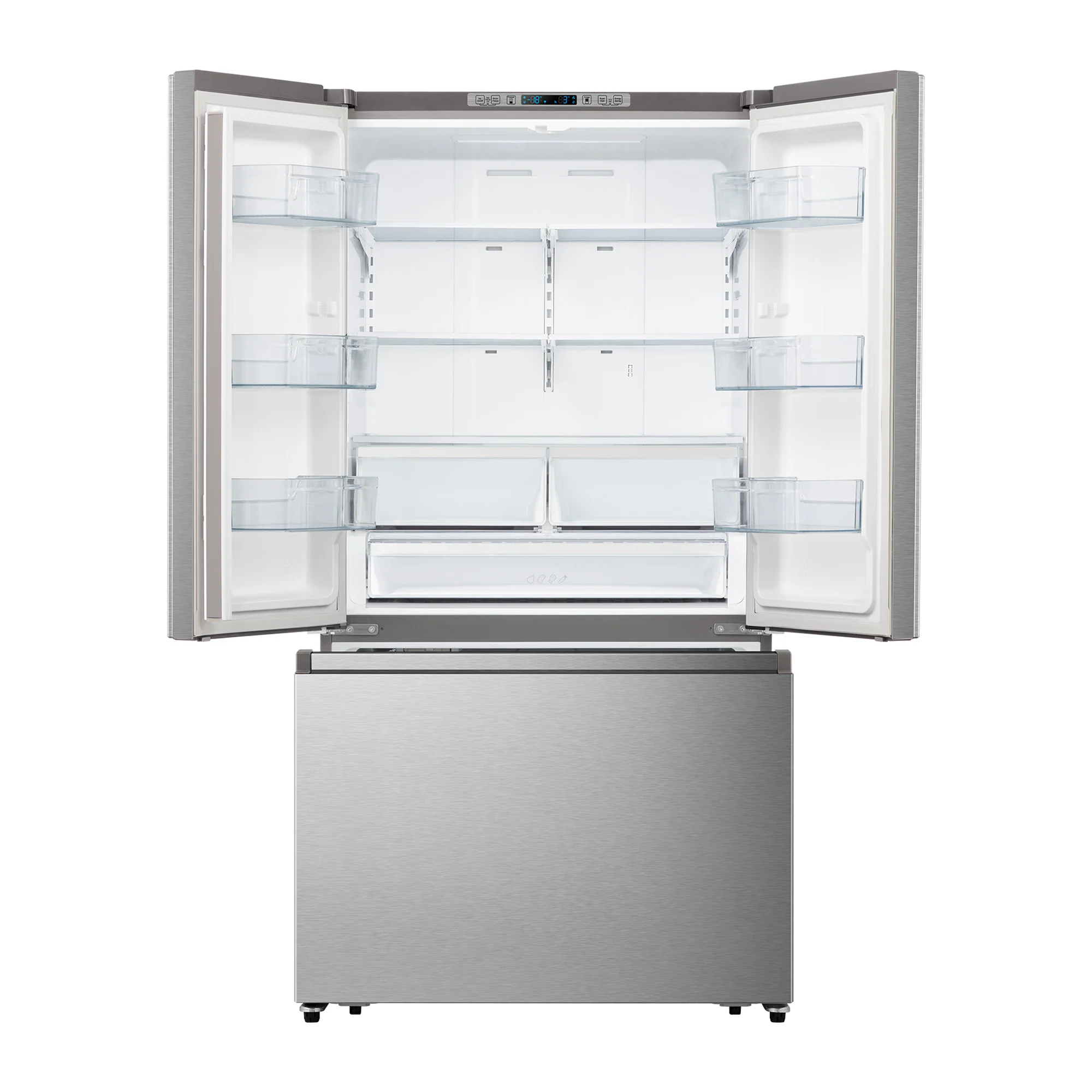 Hisense 36" 26.6 Cu. Ft. Titanium French Door Refrigerator - RF27A3FSE - Image 3