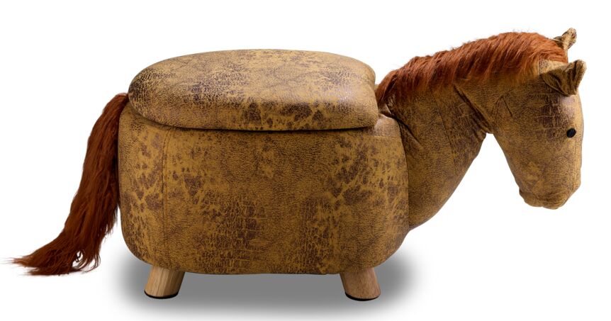 Horse Storage Ottoman - Yellow - Image 2