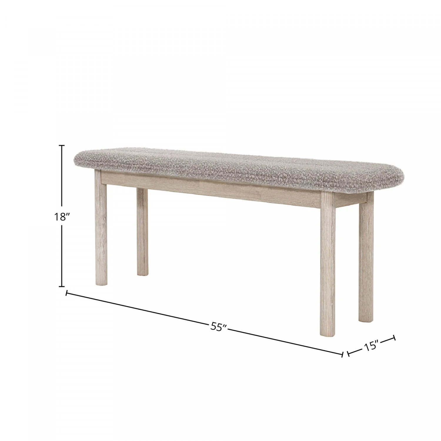 Humbach Bench - Oatmeal/White Washed Natural - Image 3