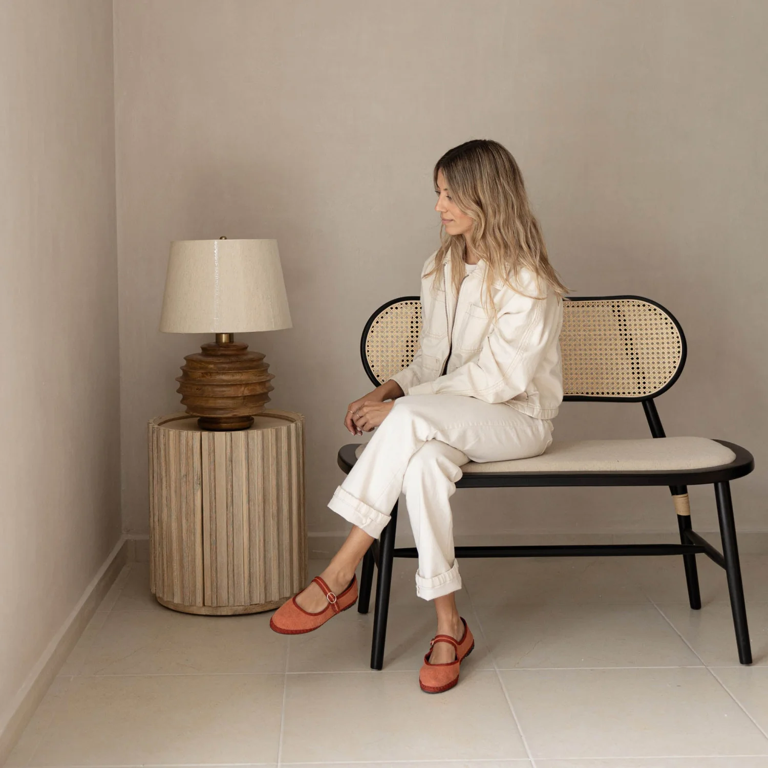 Humbach Side Table - White Washed Natural - Image 2