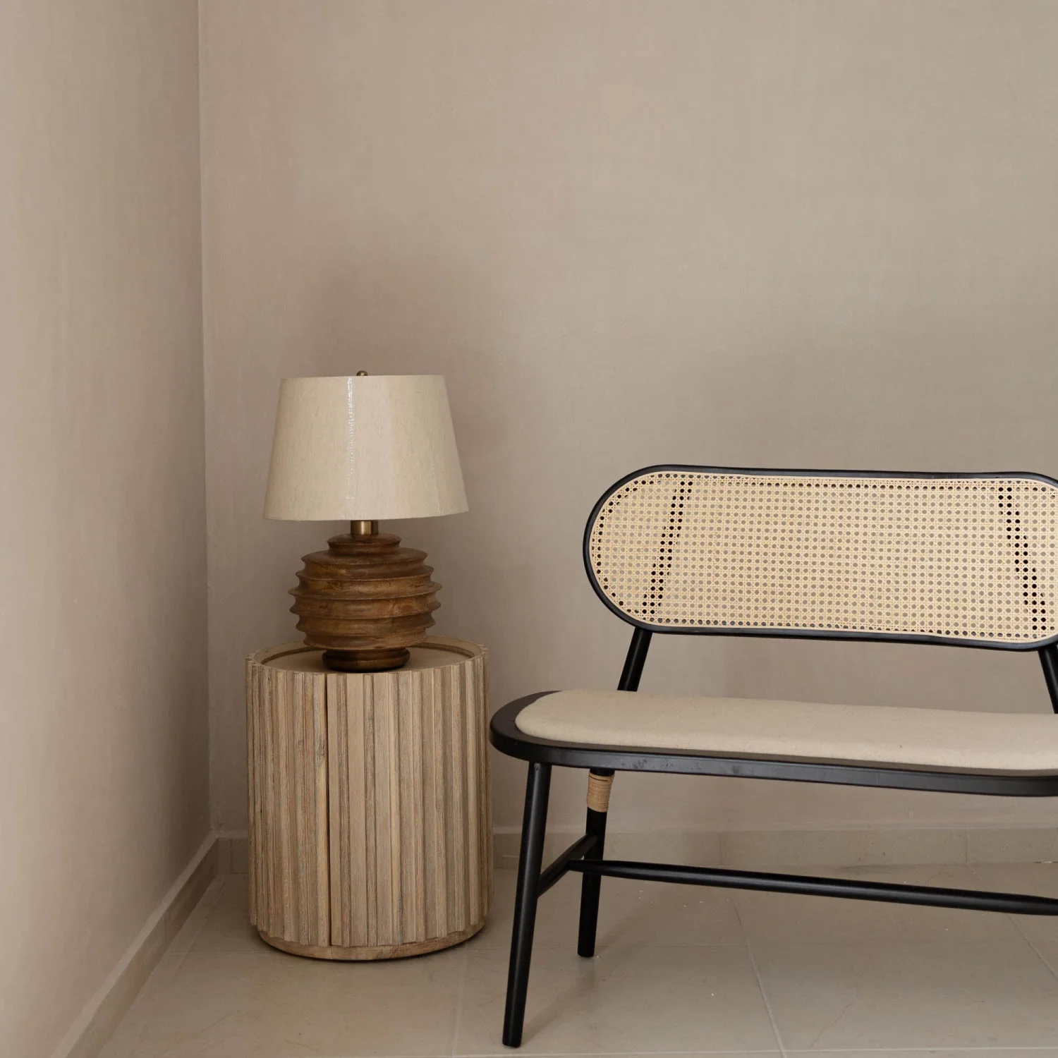 Humbach Side Table - White Washed Natural - Image 3