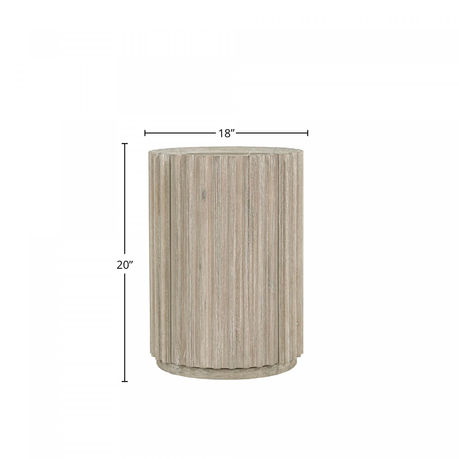 Humbach Side Table - White Washed Natural - Image 6