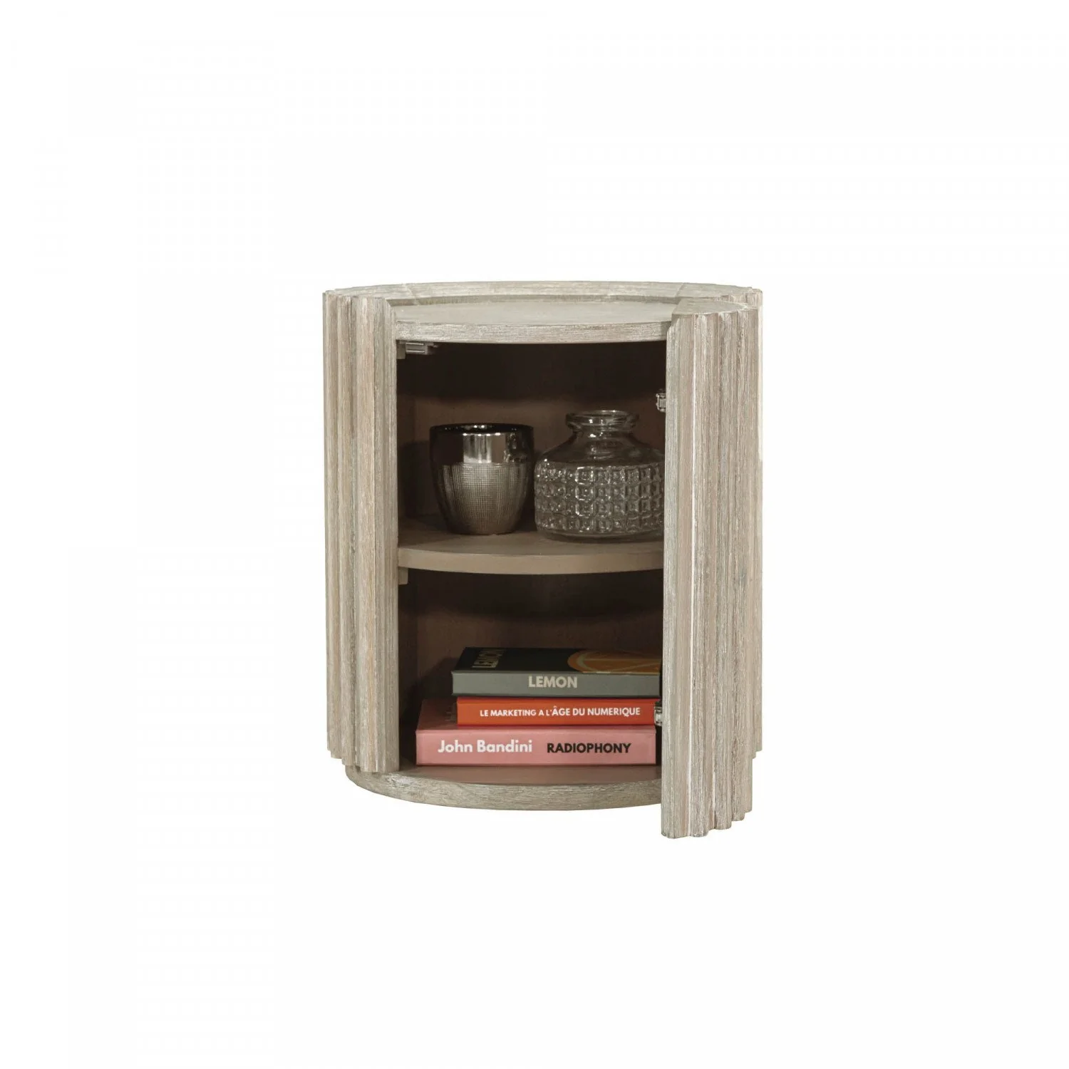 Humbach Side Table - White Washed Natural - Image 9