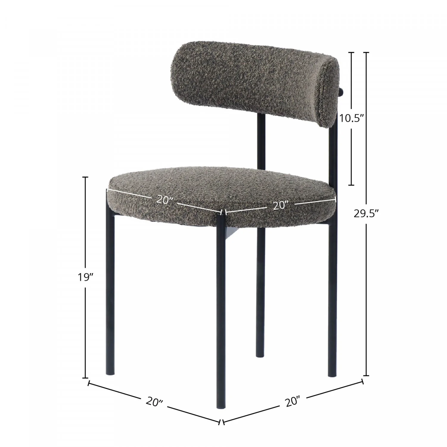 Hylstrom Dining Chair - Brown - Set of Two - Image 3