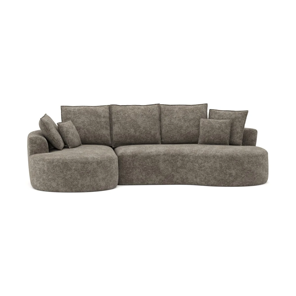 Ibiza All Foam Sectional - Brown - Image 2