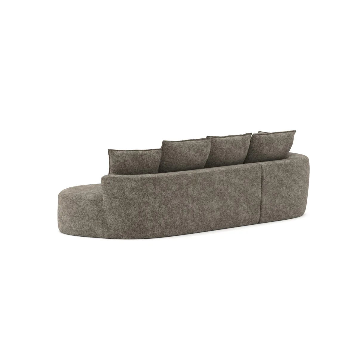 Ibiza All Foam Sectional - Brown - Image 4