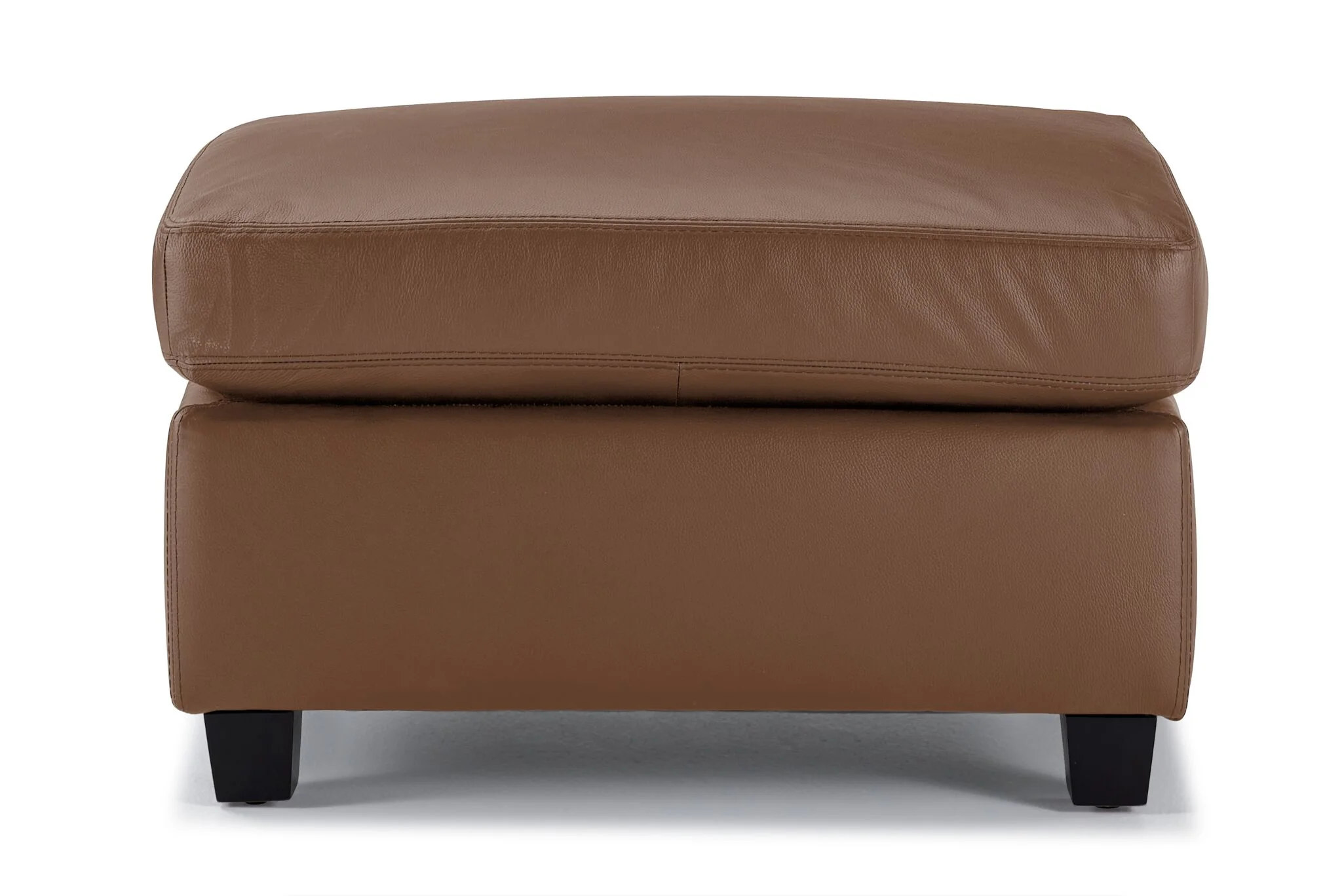 Icon Leather Ottoman - Saddle - Image 2