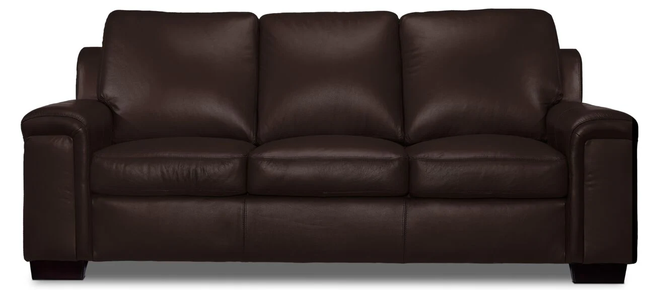 Icon Leather Sofa - Mocha - Image 2