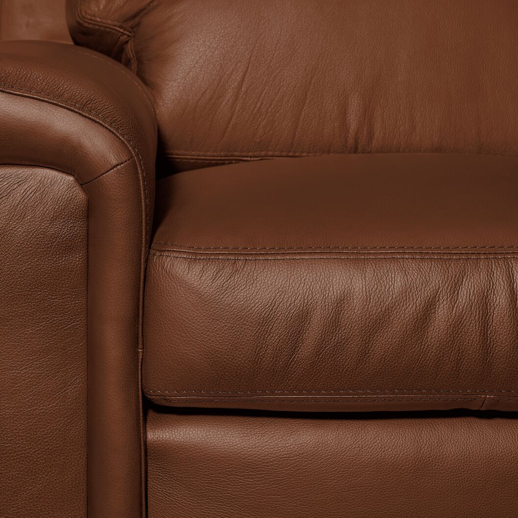 Icon Leather Sofa - Saddle - Image 3