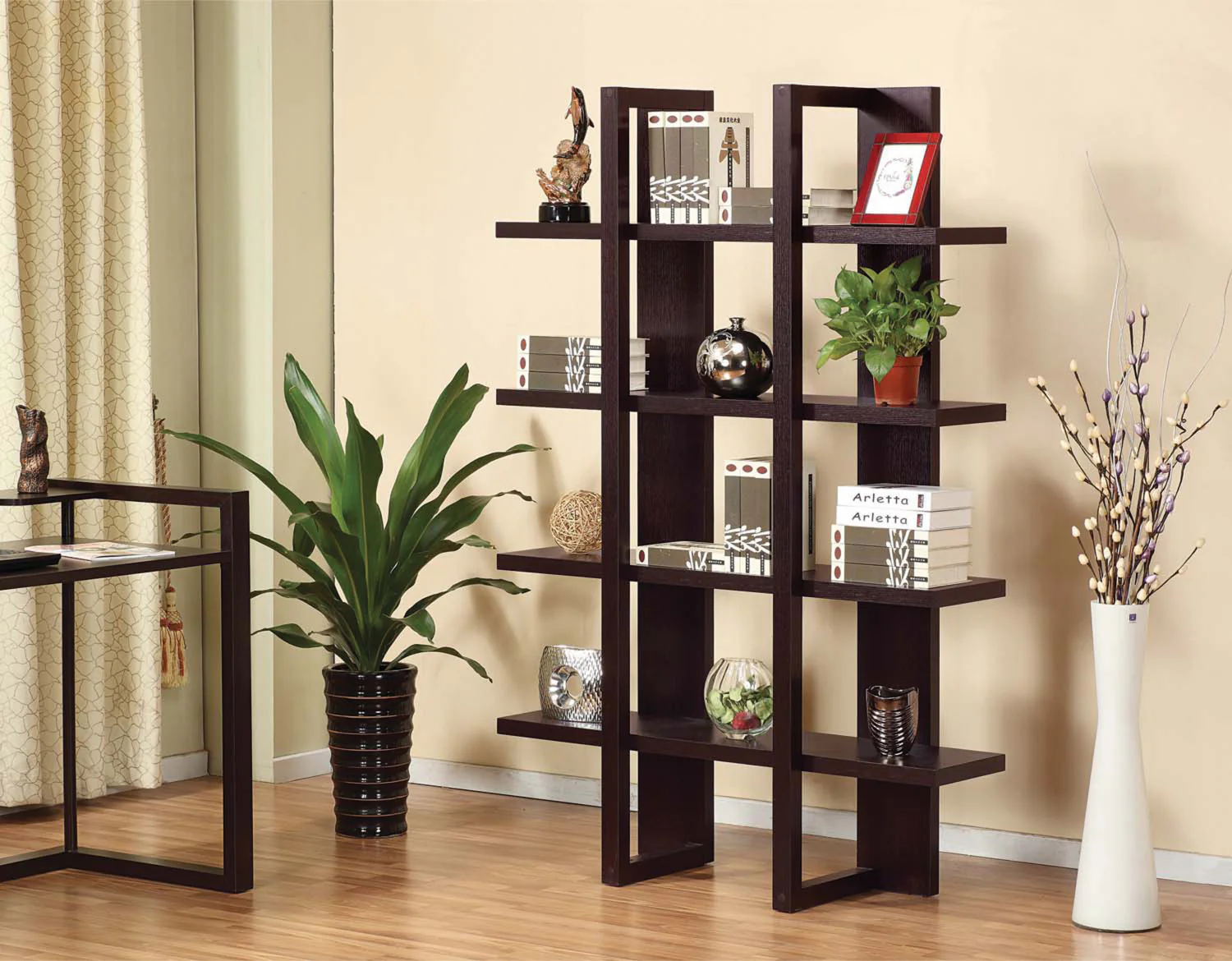 Ilit Bookcase - Dark Cherry - Image 2