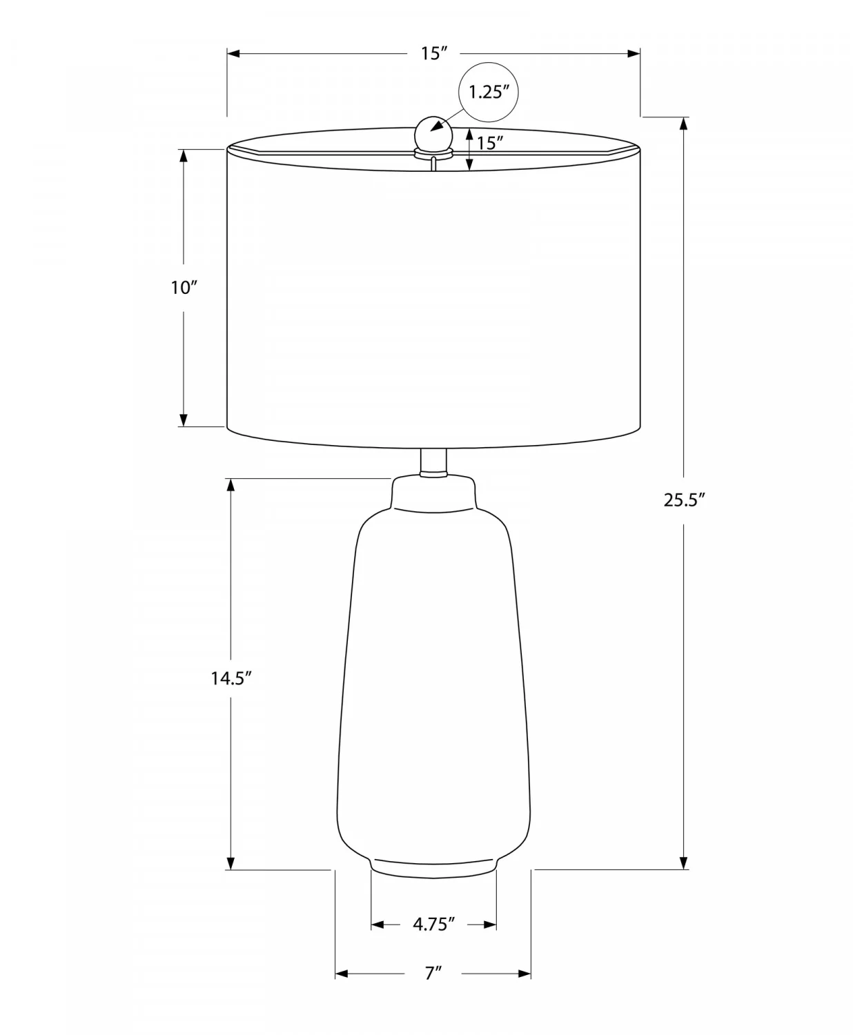 Illume Table Lamp - Cream - Image 3