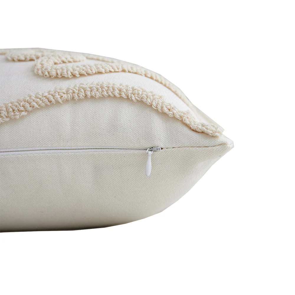 In Full Bloom 12 x 20" Tufted Cushion - Ivory - Image 3