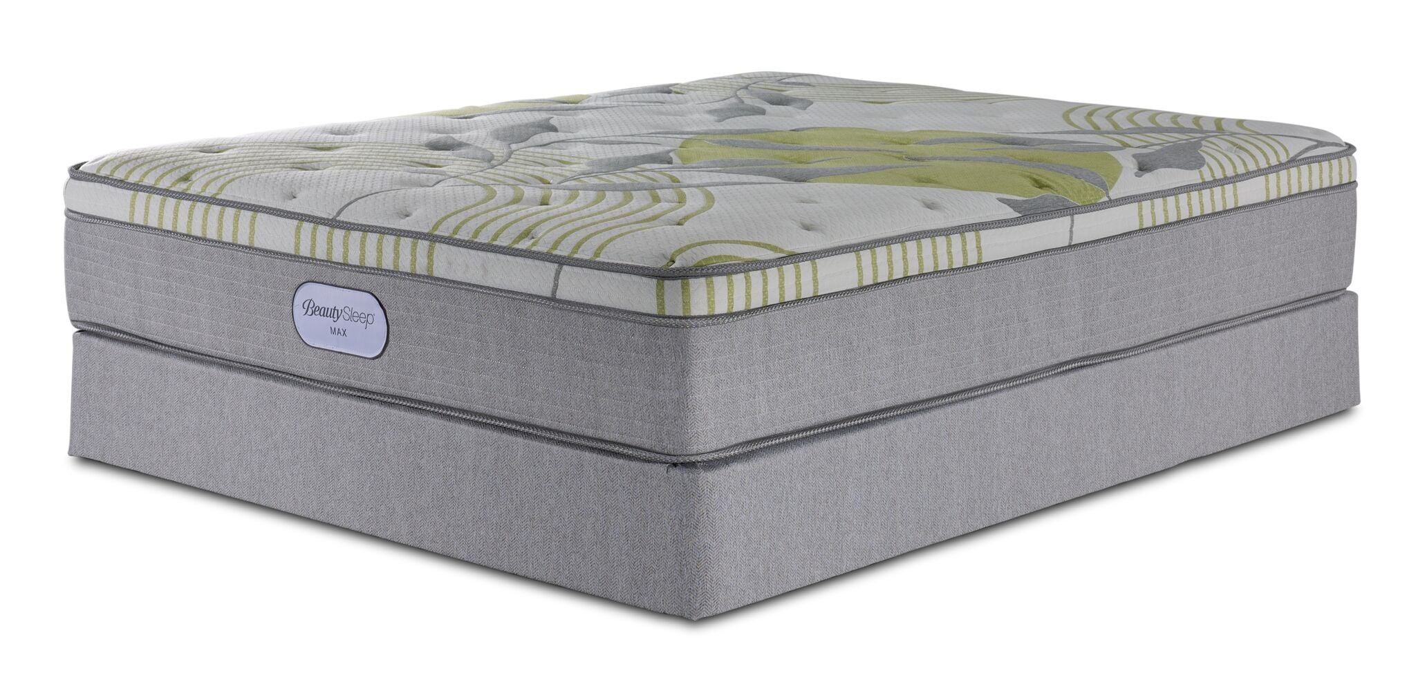 In Full Bloom - BeautySleep Max Drift Euro Top Medium Full Mattress and Boxspring Set
