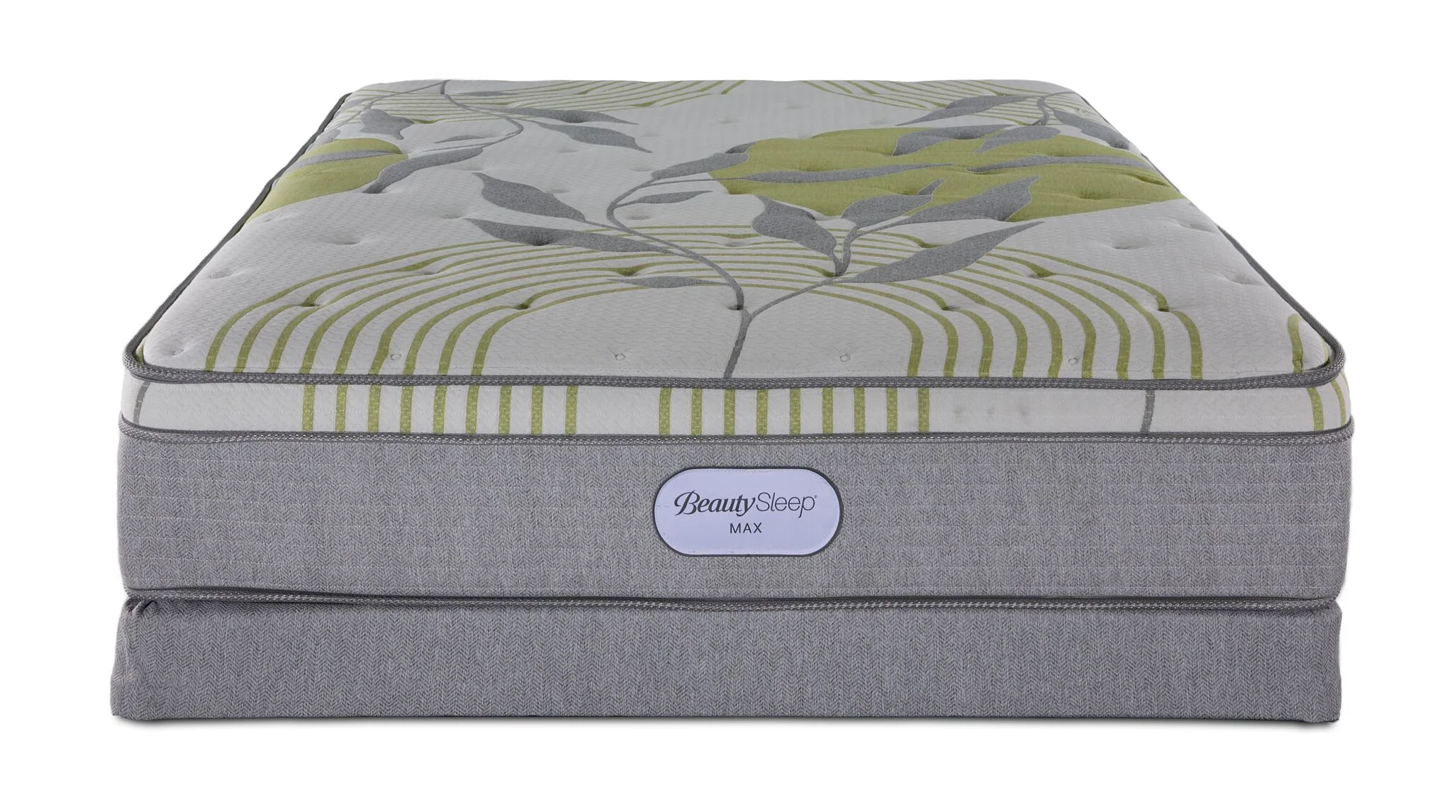 In Full Bloom - BeautySleep Max Drift Euro Top Medium Queen Mattress and Low Profile Boxspring Set - Image 2