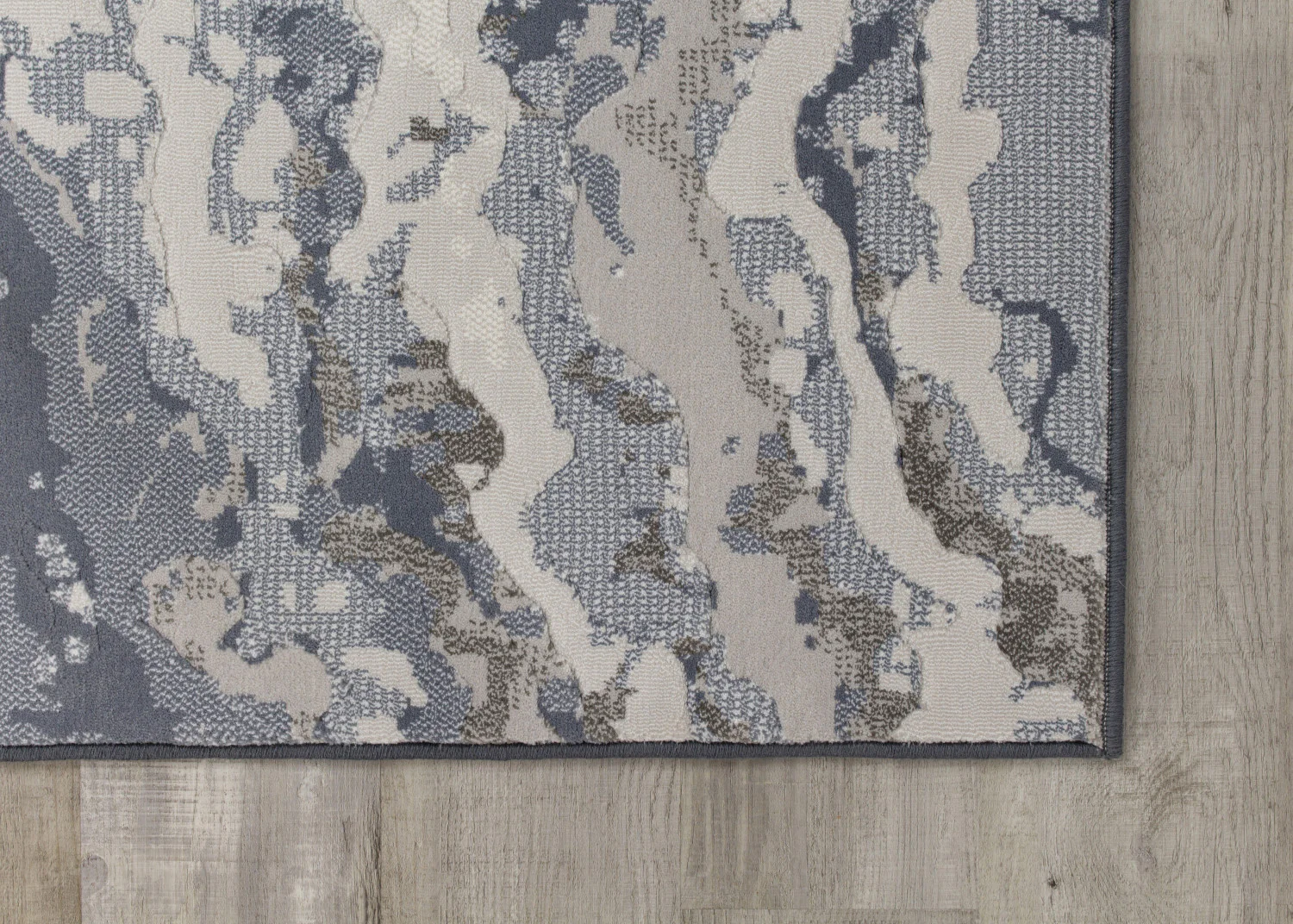 Intrepid Rushing Water Area Rug - 8' X 11' - Blue/Cream - Image 4
