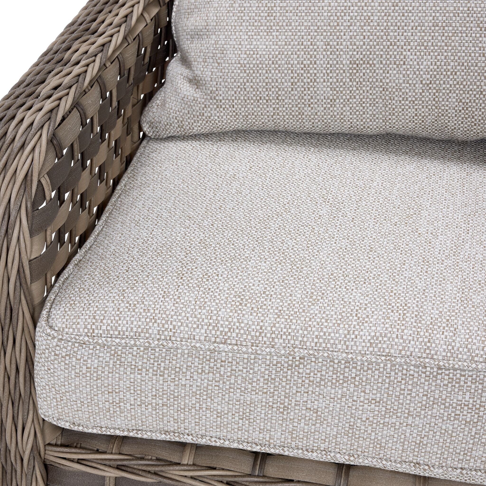 Isla Outdoor Swivel Chair - Grey, Beige - Image 5