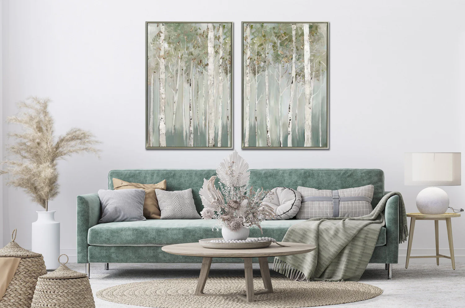 Ivory Woods II Wall Art - White - 45 X 30 - Image 2