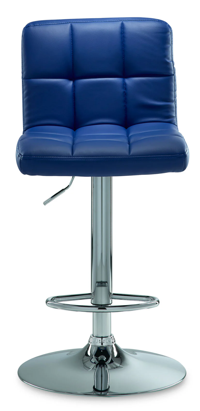 Ivy Bar Height Stool - Navy, Chrome - Image 2