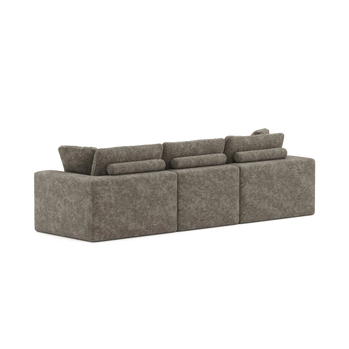 Jade All Foam Sectional - Brown - Image 4