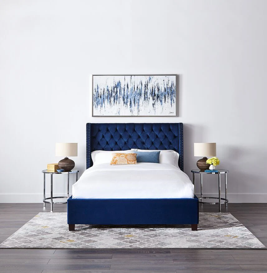 Jaden 3-Piece King Bed - Navy - Image 2