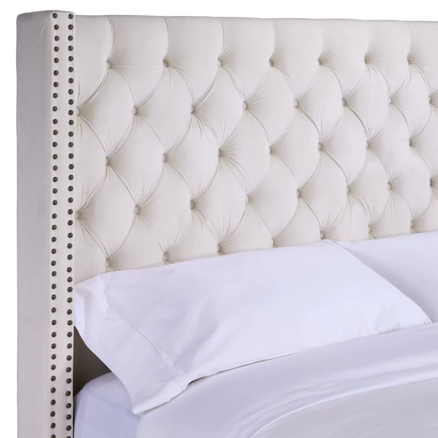 Jaden King Headboard - Cream - Image 3