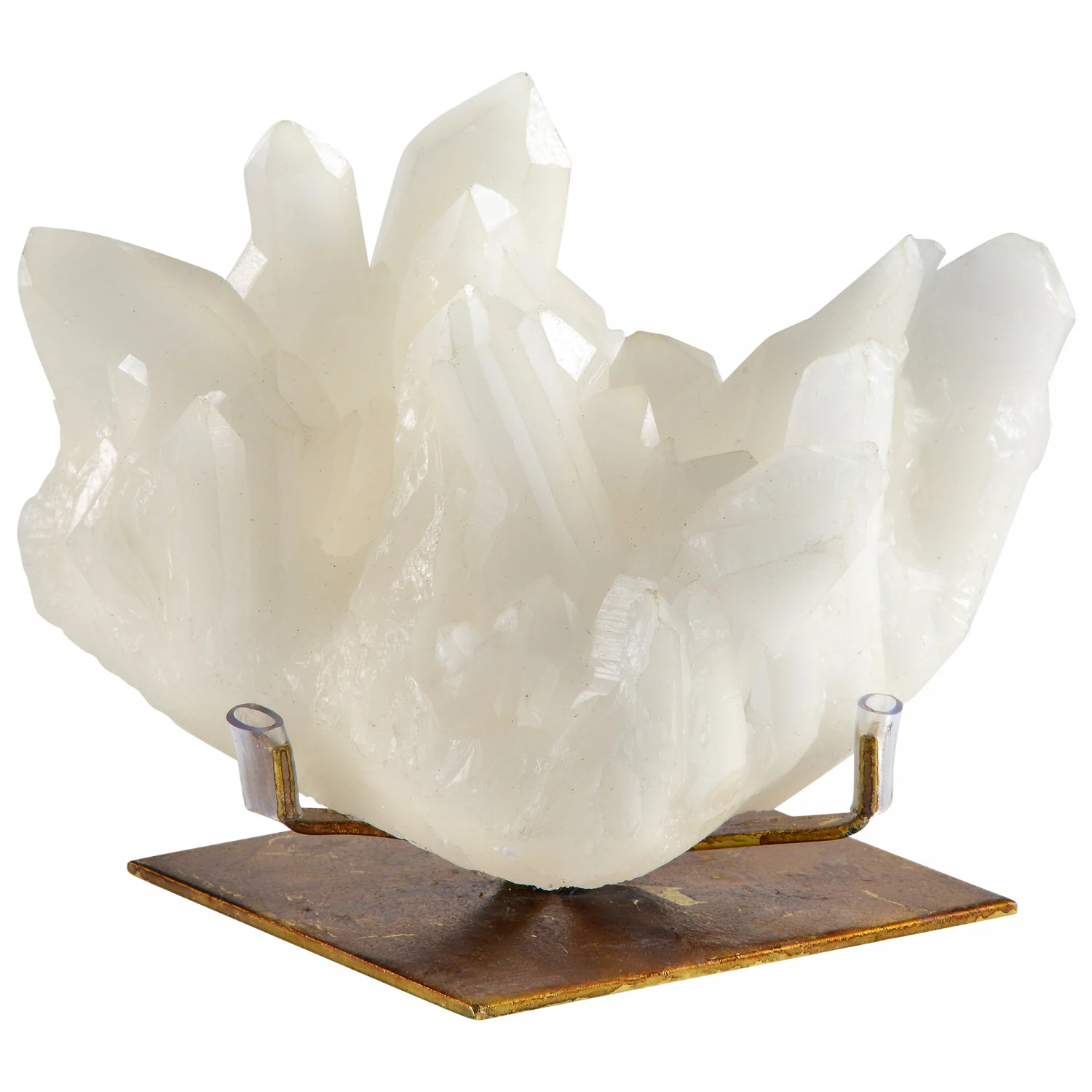 Jasper Statue - White/Brass - Image 2