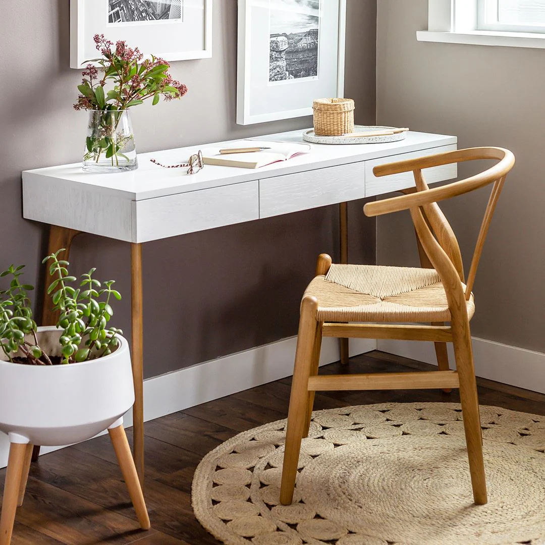 Jessbul Wishbone Dining Chair - Blonde - Image 2