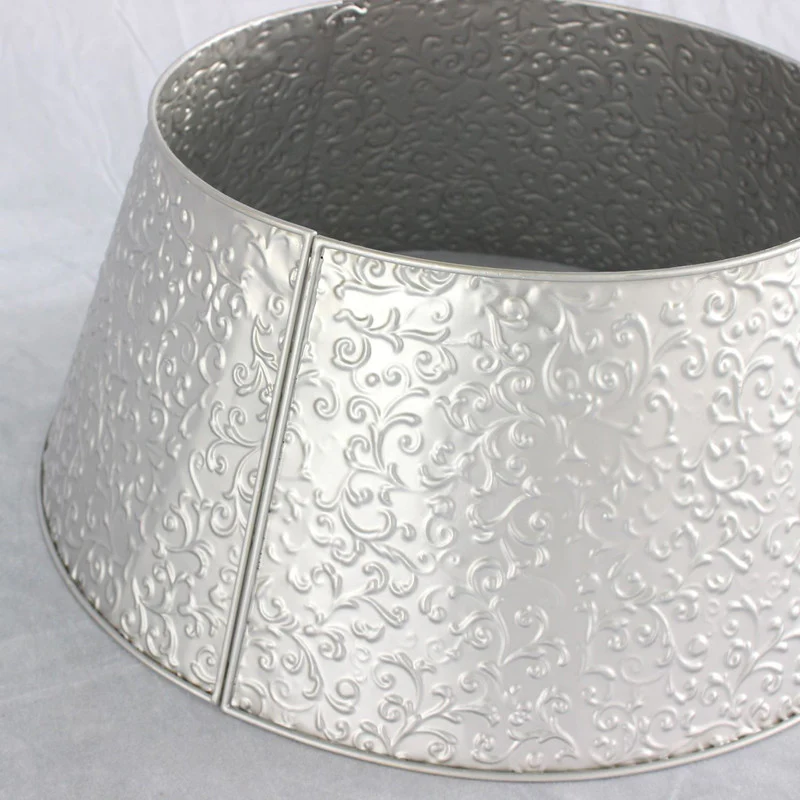 Jingle Metal Christmas Tree Collar - Silver - Image 5