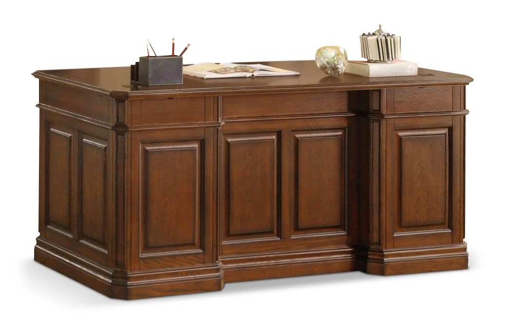 Johanne Executive Desk - Chocolate Oak - Image 2