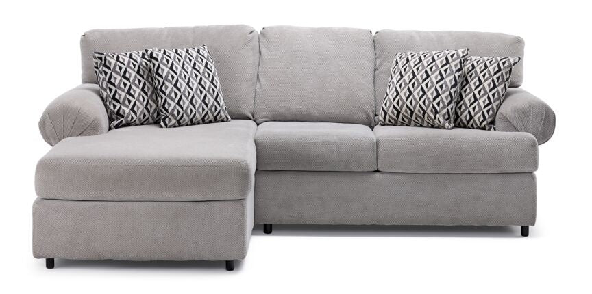 Jupiter 2-Piece Sectional with Left-Facing Chaise - Ash Grey - Image 3