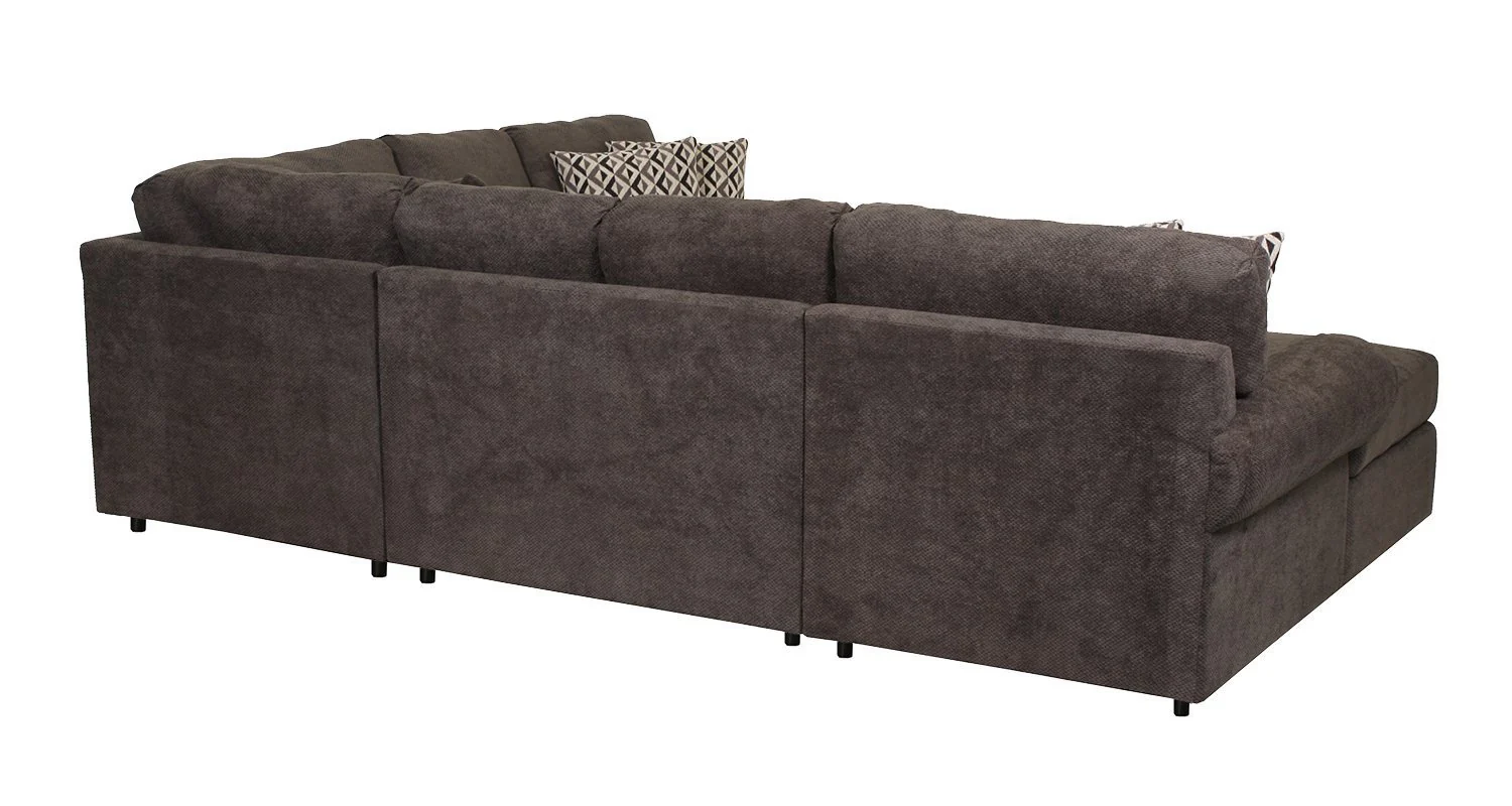 Jupiter 4-Piece Sectional with Left-Facing Chaise - Carbon - Image 7