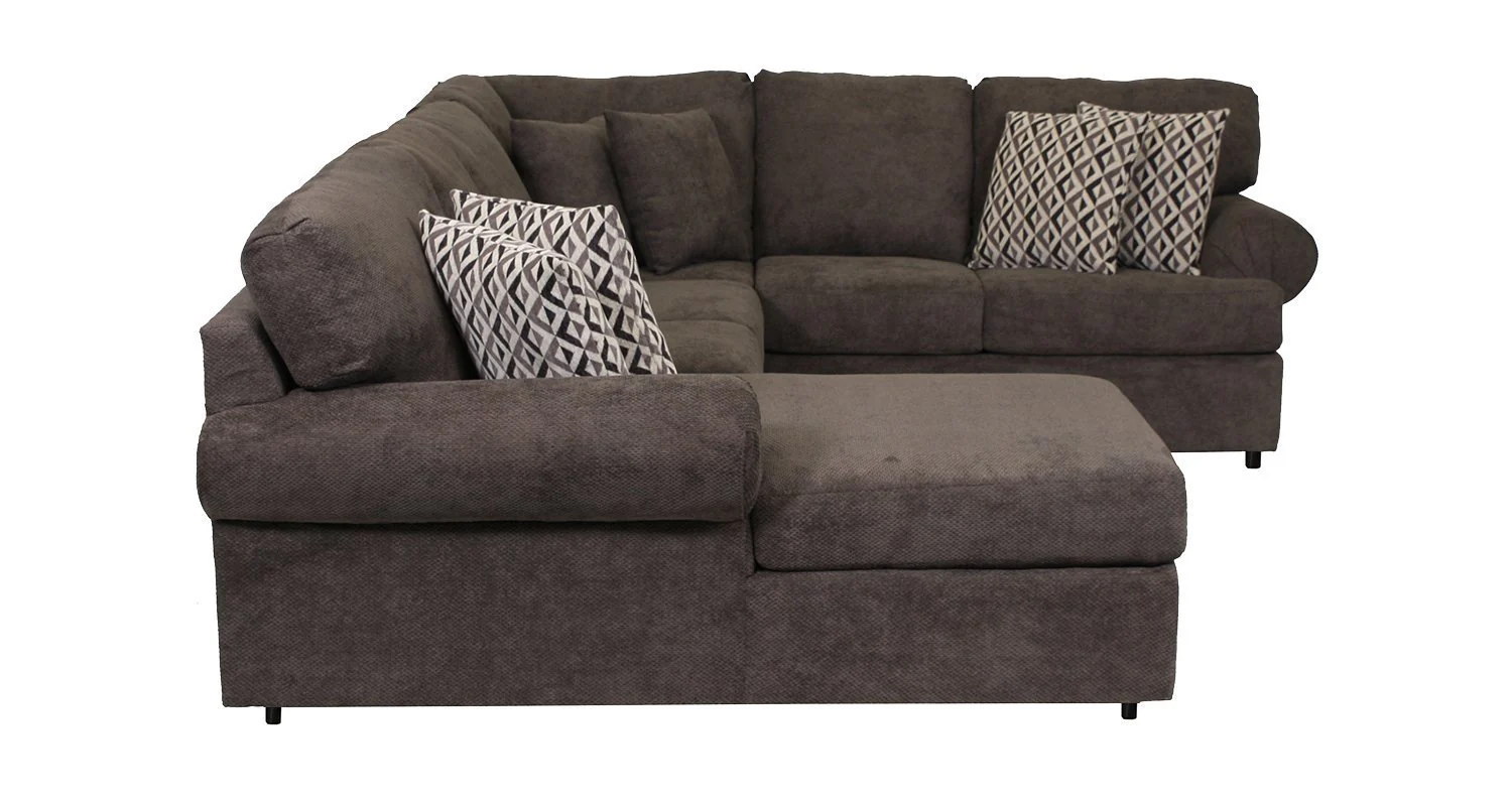 Jupiter 4-Piece Sectional with Left-Facing Chaise - Carbon - Image 8