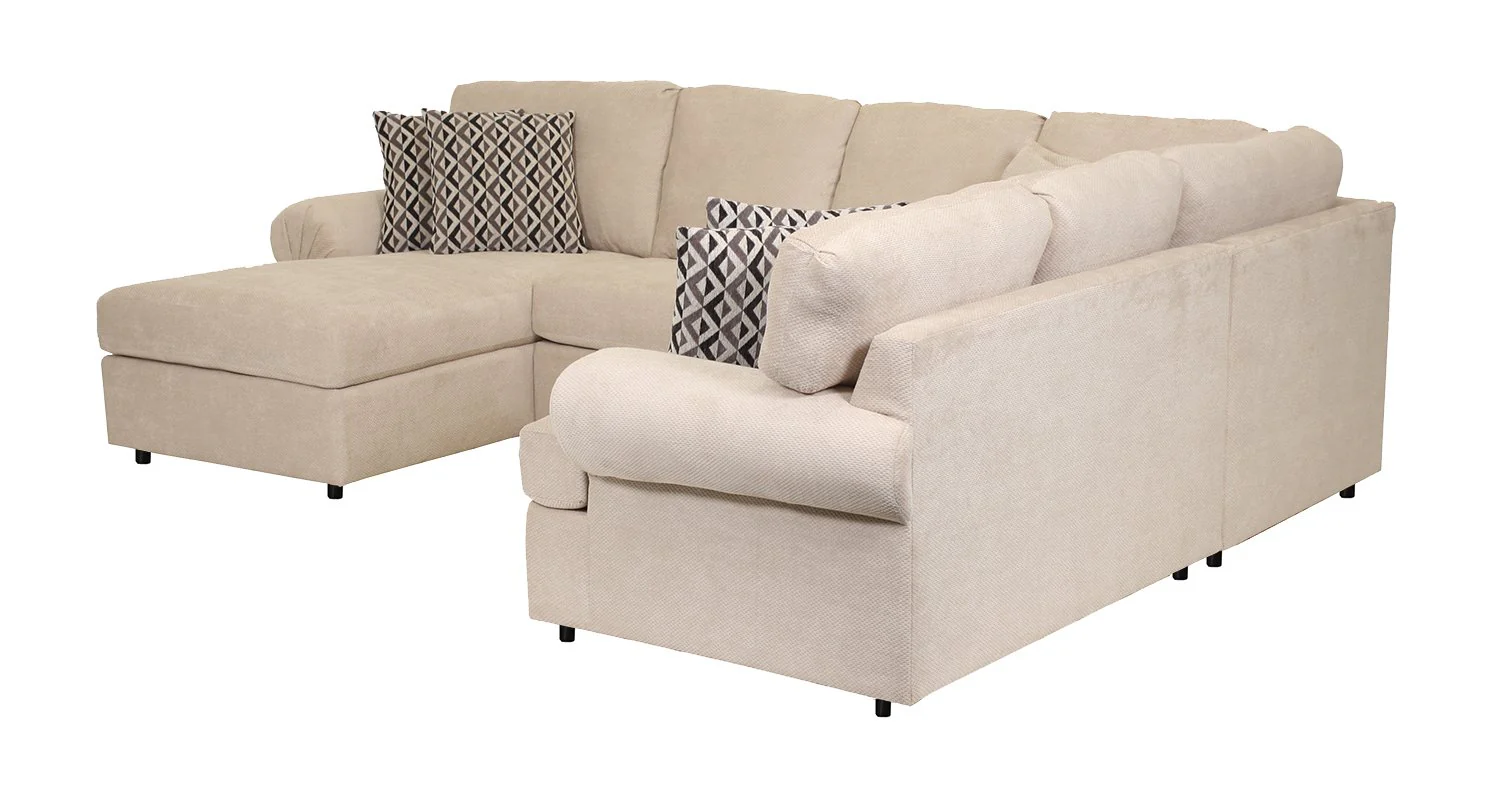 Jupiter 4-Piece Sectional with Left-Facing Chaise - Flax - Image 3