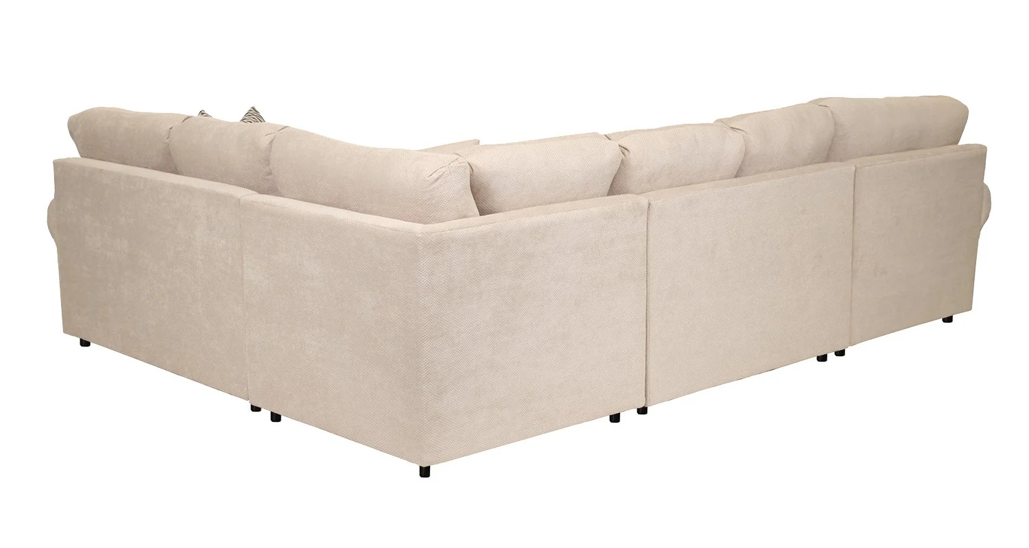 Jupiter 4-Piece Sectional with Left-Facing Chaise - Flax - Image 5
